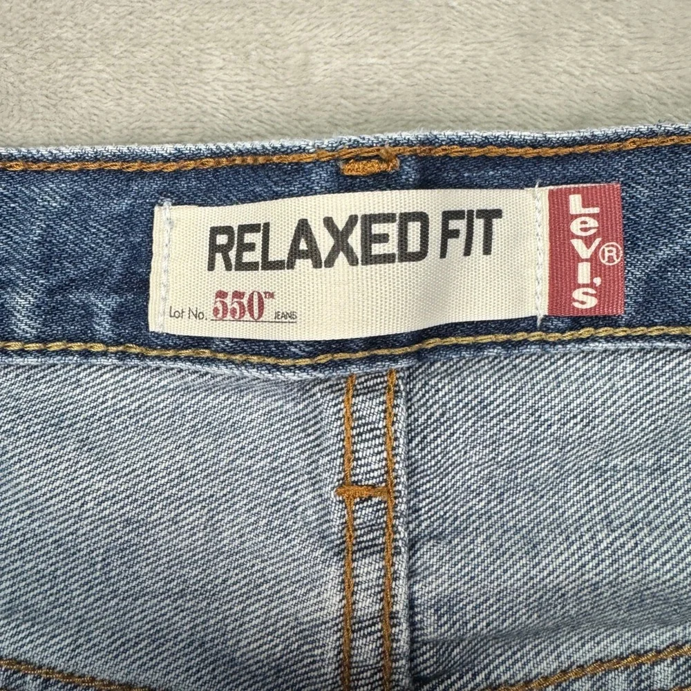 Vintage Levis 550 Jeans Mens‎ 36x32 Blue Faded Loose Baggy Relaxed Fit 90s Y2K